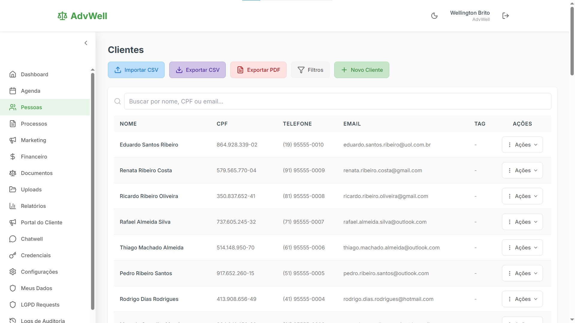 CRM jurídico - gestão de clientes advocacia